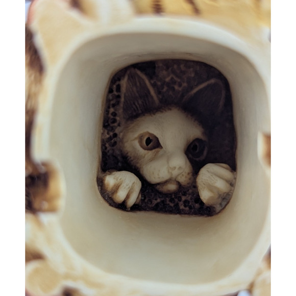 Harmony Kingdom Treasure Jest Trinket Box Tony's Tabbies Cat Pile Orange Tabby - Picture 8 of 13